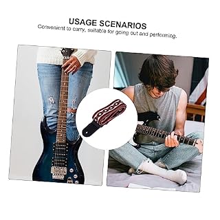 FAVOMOTO 1Pc Sangle De Guitare Mens Tressé Ceinture Vintage Ceinture Accessoires De Guitare Électrique Sangle De Guitare Réglable Sangle De Guitare En Cuir Mens Tressé Ceintures Accessoire - Les Beatles, Paul McCartney, John Lennon, RIngo Starr, George Harrison FAVOMOTO 1Pc Sangle De Guitare Mens Tressé Ceinture Vintage Ceinture Accessoires De Guitare Électrique Sangle De Guitare Réglable Sangle De Guitare En Cuir Mens Tressé Ceintures Accessoire – Image 6