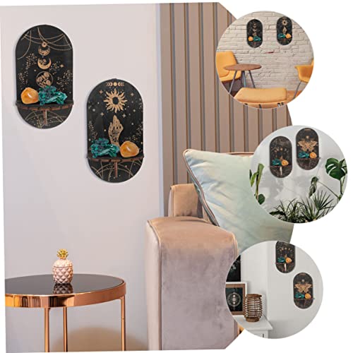 Abaodam 6 Peças Suporte De Exibição De Cristal Expositor Boêmio Prateleiras Pequenas Para Parede Dec