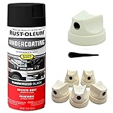 Spray Paint Caps for Rust-Oleum Undercoating Spray, Rubberized Undercoating Spray Black (5) Pack OEM Direct Fitment Caps NO SPRAY CAN
