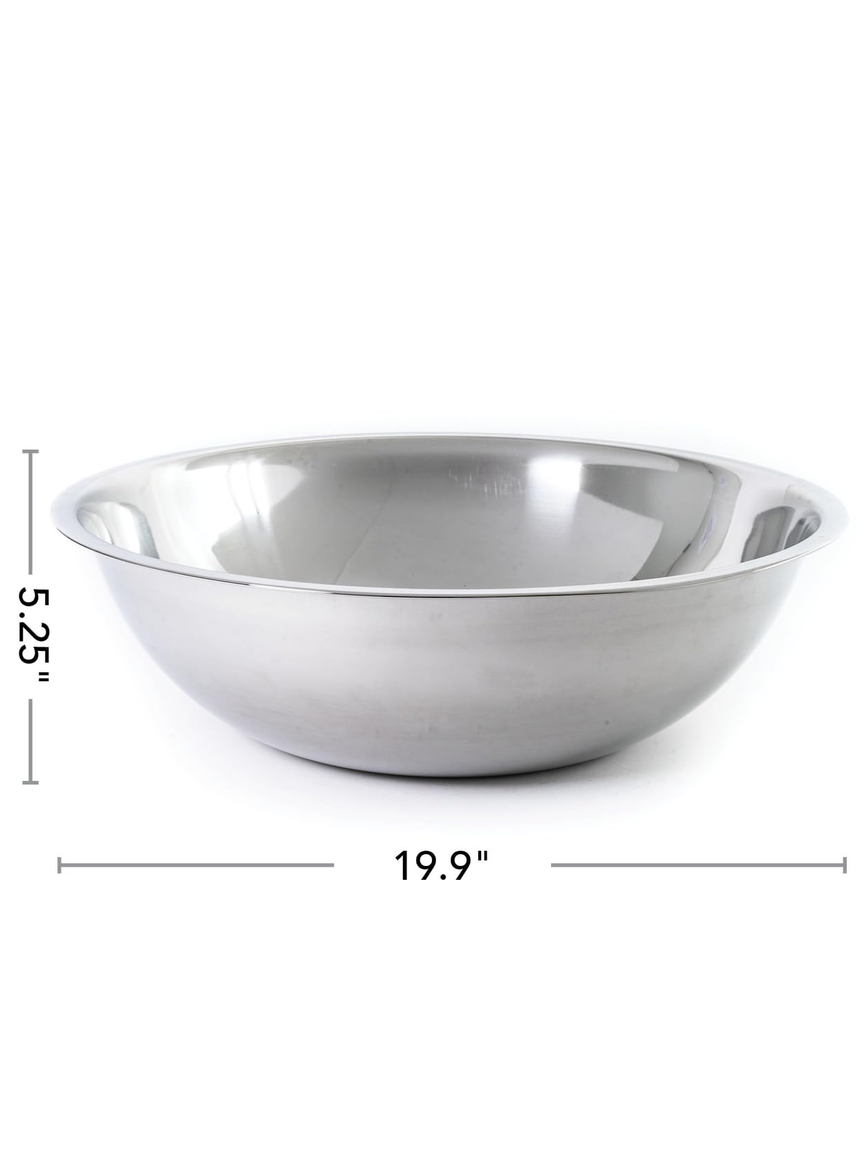 Adcraft SBL-16 pojemność 13 qt, 17-3/8 cala OD x 12 cm głębokość, miska do mieszania ze stali nierdzewnej z wykończeniem lustrzanym