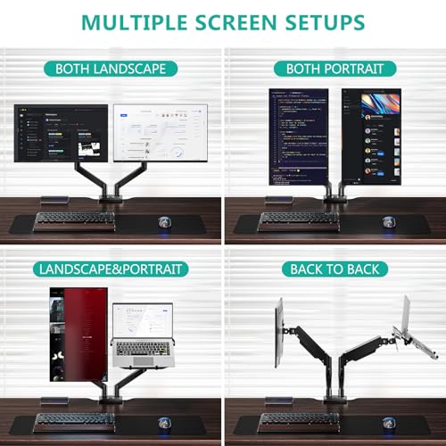 Image of WALI Laptop and Monitor Stand for 17 inch Notebook and 32 inch Monitors