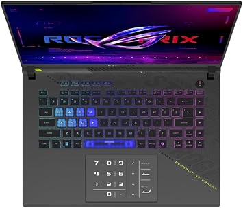 ASUS ROG Strix G16 AI Gaming Laptop 16.0 240Hz IPS WQXGA Display (AMD Ryzen 9 9955HX, GeForce RTX 5070 8GB, 32GB DDR5, 4TB PCIe SSD, RGB KB, WiFi 6E, Webcam, Win 11 Home) w/Duex Max DS Monitor
