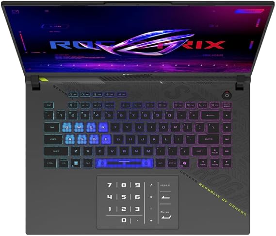 ASUS ROG Strix G16 AI Gaming Laptop 16.0 240Hz IPS WQXGA Display (AMD Ryzen 9 9955HX, GeForce RTX 5070 8GB, 32GB DDR5, 4TB PCIe SSD, RGB KB, WiFi 6E, Webcam, Win 11 Home) w/Duex Max DS Monitor