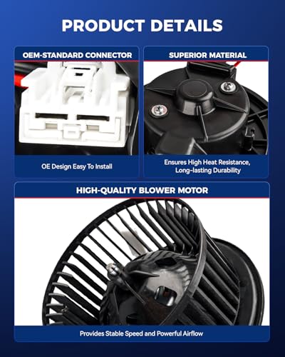 Image of KAX AC Blower Motor Compatible with 2013 2014 2015 2016 Dodge Dart HVAC Heater Blower Motor Replaces# 76971,700315