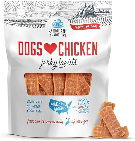 Farmland Traditions Filler Free Dogs Love Chicken Premium Jerky T...