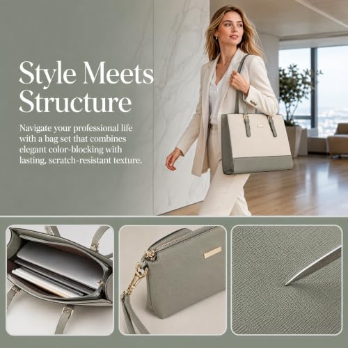 Image of Women Fashion Handbags Tote Bag Shoulder Bags Top Handle Satchel Purse Set