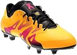 adidas Men's X 15.1 FG/AG Gold/Black/Shock Pink Sneaker 8 D (M)