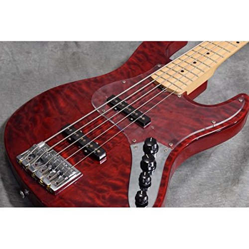 Amazon | E-AM-150QM Black Cherry | エレキベース | 楽器・音響機器