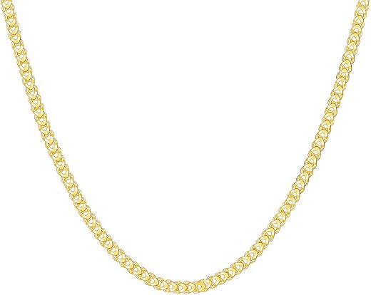 GIVA 925 Silver Golden Whispering Weave Chain| Gifts for Men and Boys | With Certificate of Authenticity and 925 Stamp | 6...