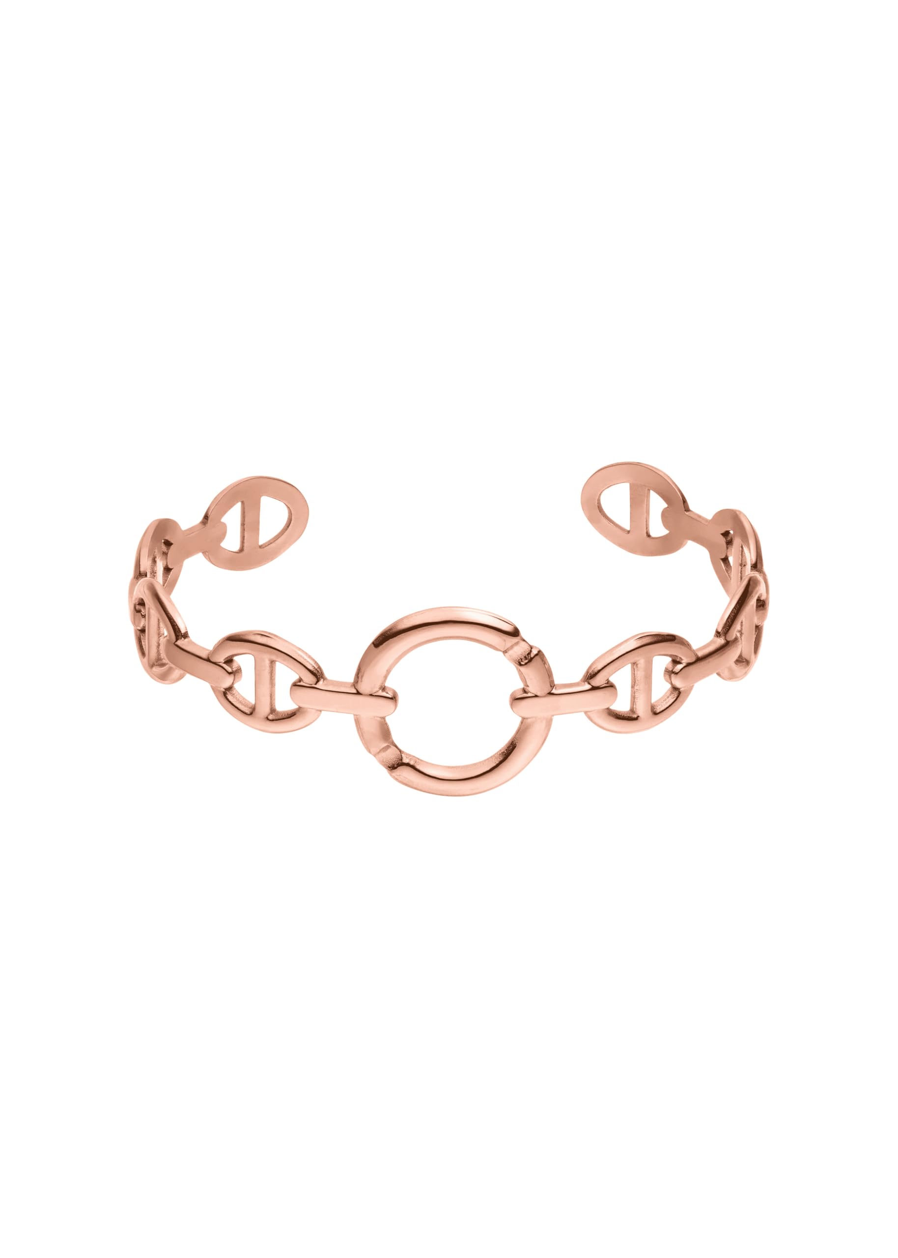 Purelei Chic Armcuff - Elegante bracciale con anello impermeabile, in acciaio inox placcato oro 14 carati, placcato oro rosa 18 carati o argento