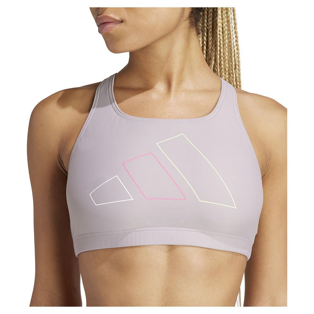 adidas Kobiety Big Bars Bikini Top, Preloved Fig, S