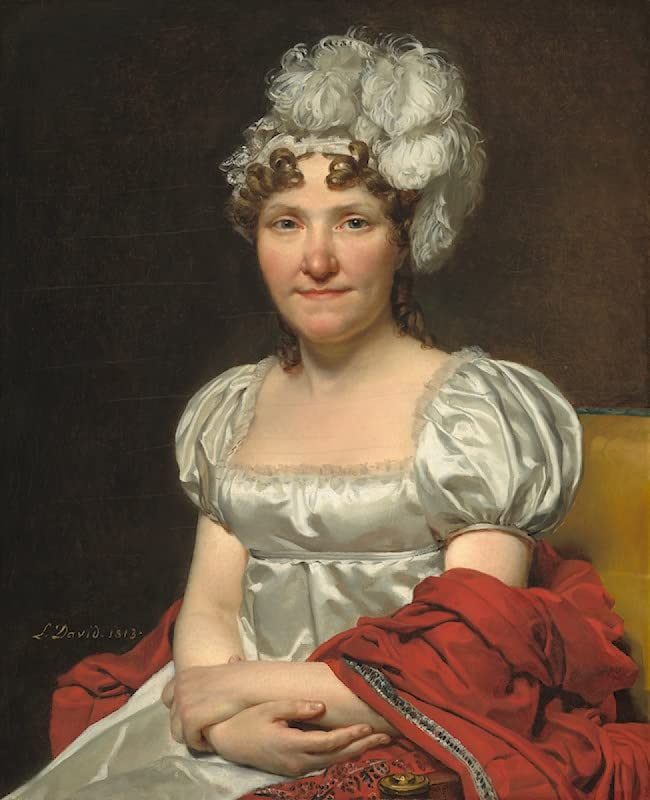 Lienzo de Madame David por Jacques-Louis David de 60x90cm, ideal para salones modernos
