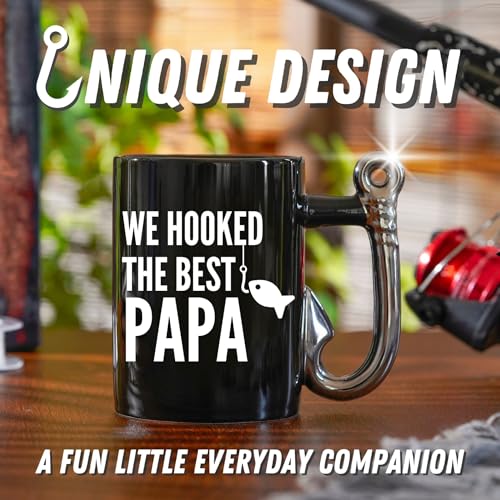 Onebttl Papa Gifts Fishing Coffee Mug 13.5oz miniatura 2