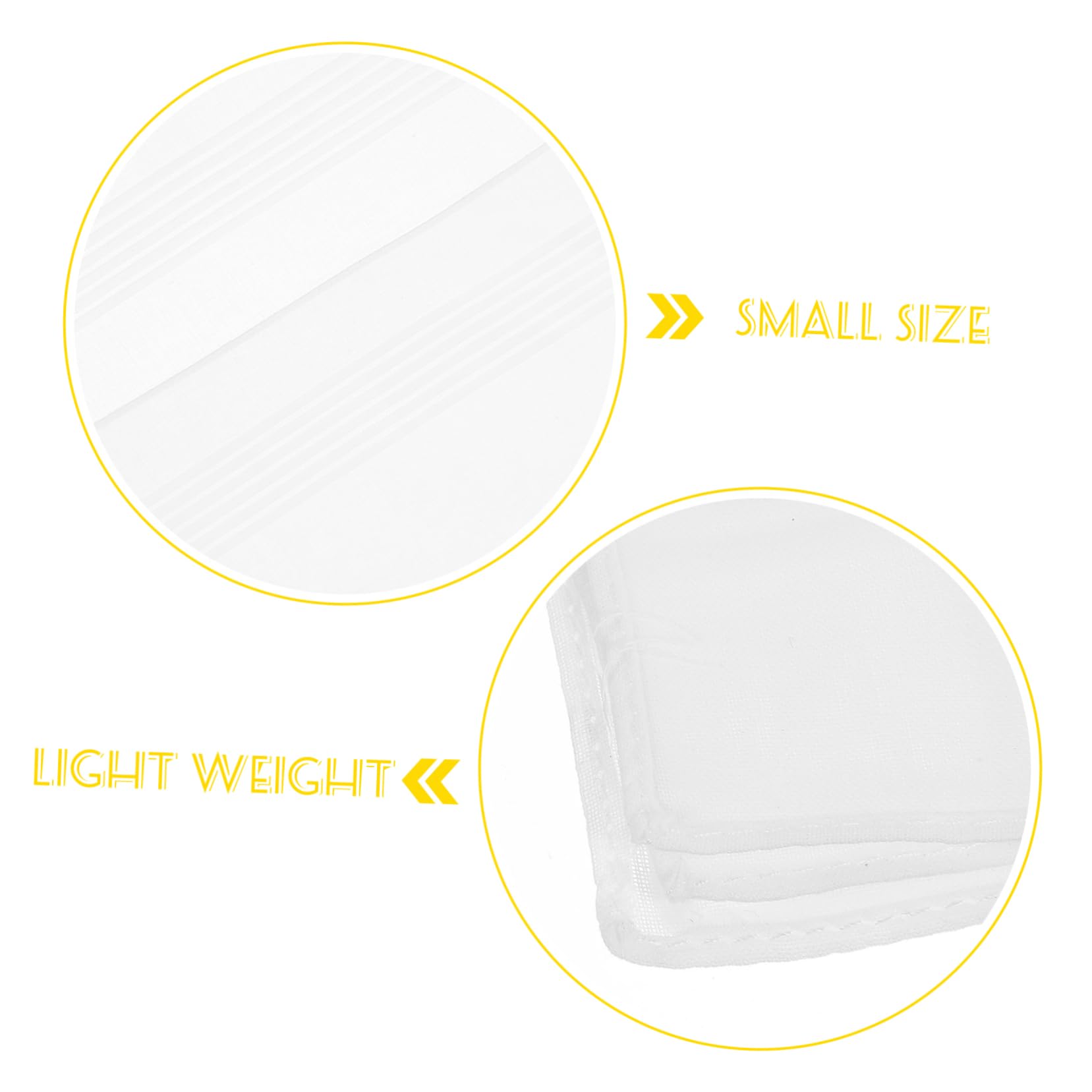 BESPORTBLE Men's White Cotton Handkerchiefs 3pcs Bandanas for Men Gentleman's Square Bandanas