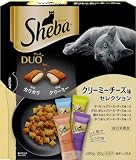 シーバ デュオ 成猫用 クリーミーチーズ味セレクション 200g(20g×10袋)×12箱 ドライフード おやつ カリカリ 総合栄養食 キャットフード 猫 Sheba DUO 小分け 小袋 大容量 まとめ買い ケース販売