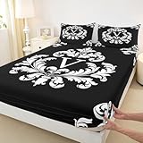 Dimensions : lit simple (1 drap-housse : 88,9 x 190,5 cm, 1 taie d'oreiller : 50,8 x 76,2 cm), lit double (1 drap-housse : 134,6 x 200,7 cm, 2 taies d'oreiller : 50,8 x 76,2 cm), très grand lit (1 drap-housse : 150 x 200 cm). 00.7 2 taies d'oreiller : 50,8 x 76,2 cm.