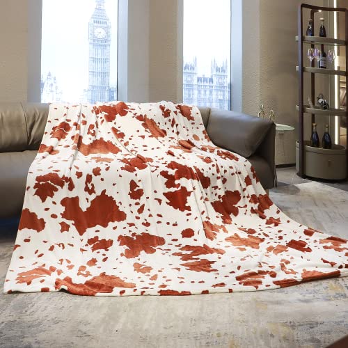 SEEGU Queen Size Blanket Brown Throw Blanket Soft Lightweight Bed Blankets 90x90inch Full Size Fleece Blanket for Bed Couch Sofa