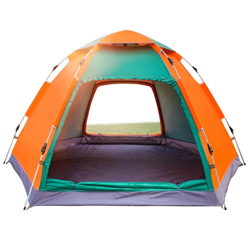 Four Seasons Familien-Campingzelt für 3–4 Personen, Pop-Up-Zelt, wasserdichter Sonnenschutz, UV-Schutz, einfacher Aufbau für Strand/Wandern/Rucksackreisen/Angeln, sofortiger Sonnenschutz small Gift Sport & Freizeit