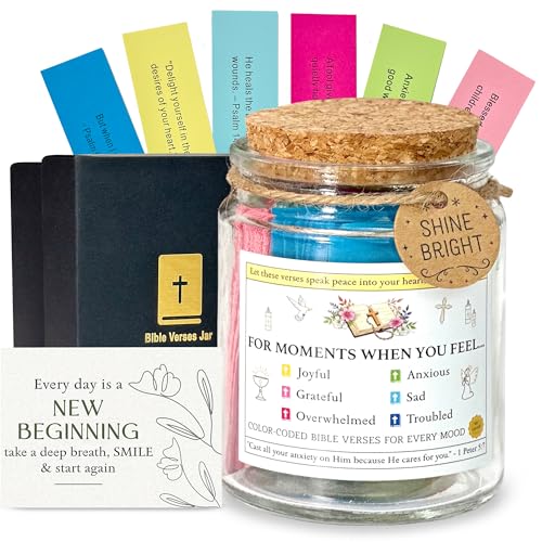 Mother’s Day Christian Gifts for Women 2026, Inspirational Bible Verse Jar, Religious Birthday Gift for Mom, Teacher, Nana, Sister, Prayer Jar with Scriptures for Women