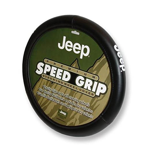 Car Truck SUV Black Grip Steering Wheel Cover - Speed for Jeep