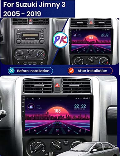 Autosion samochodowe stereo do Suzuki Jimny 3 2005-2019 Android 13 Carplay GPS Navi Sat Radio 9 cali QLED Multimedia BT WiFi 2+32 GB sterowanie kierownicą