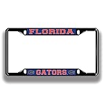 Elite Fan Shop Florida Gators License Plate Frame Black