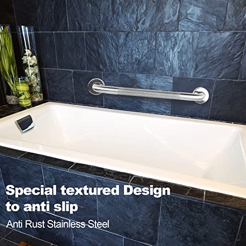 2 Pack 16 Inch Grab Bars For Bathroom, Lonvichtt Anti Slip Bathroom Handicap Grab Bars For Showers Stainless Steel Shower Handle, Bathroom Safety Bars, Senior Assist Bath Handle #TOP4