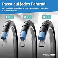 FISCHER Fahrradschlauch 28 Zoll - Pannensicher - Dunlop-Ventil - ETRTO 37/45-622 - robust & langlebig – Ansicht 4