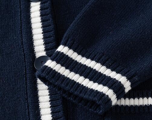 Boys Girls School Uniform Cardigan Sweater Soft Cotton V-Neck Soft Cotton Knit Outerwear4