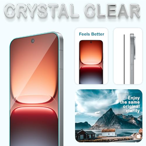 Image of FIRST MART Tempered Glass for iQOO 15, 9H Full-Glue Screen Protector, 3D Edge-to-Edge, HD Clear, Oleophobic, Case-Friendly, Black, Pack of 1