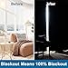 DWCN White 100% Blackout Curtains 84 Inches Long for Living Room Thermal Insulated Light & Heat Blocking Full Room Darkening Noise Reducing Grommet 2 Panels Curtain (White,52