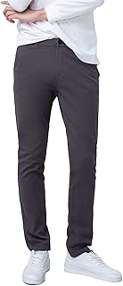 Sponsored Ad - Plaid&Plain Men’s Slim Fit Khaki Pants Men’s Tapered Chino Pants