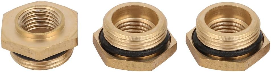 uxcell M22 Male Thread to M14 Female Pressure Washer Quick Coupler Connector 3pcs