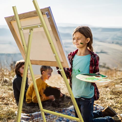 image for Yozoia Gold Easel Stand for Sign, Heavy Duty Metal Display Easel with 