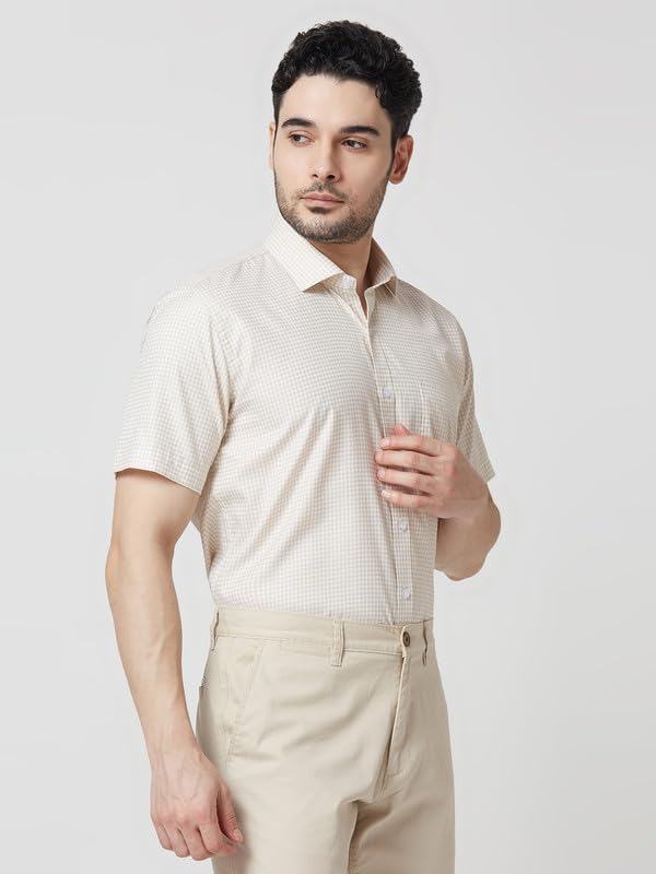 Image of Mark & Albert Men's Half Sleeves Regular Shirt
