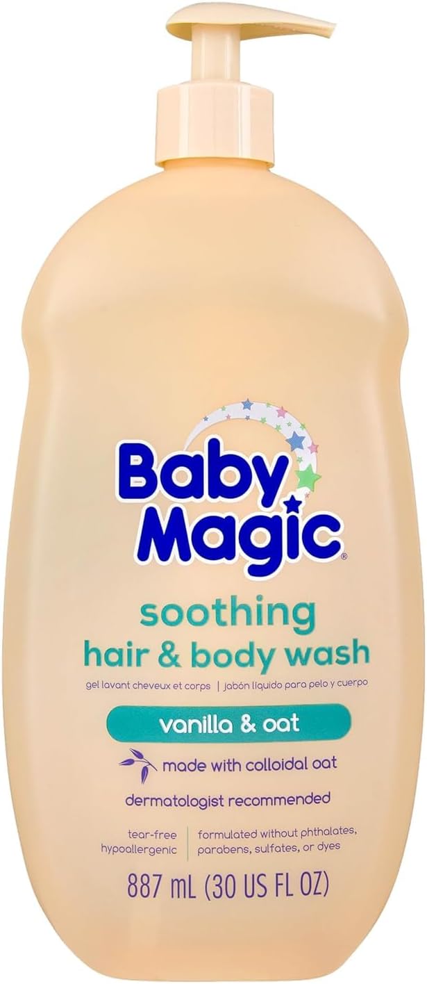 Soothing Hair & Body Wash | 887ml | Vanilla & Oat | Hypoallergenic & Gentle Formula