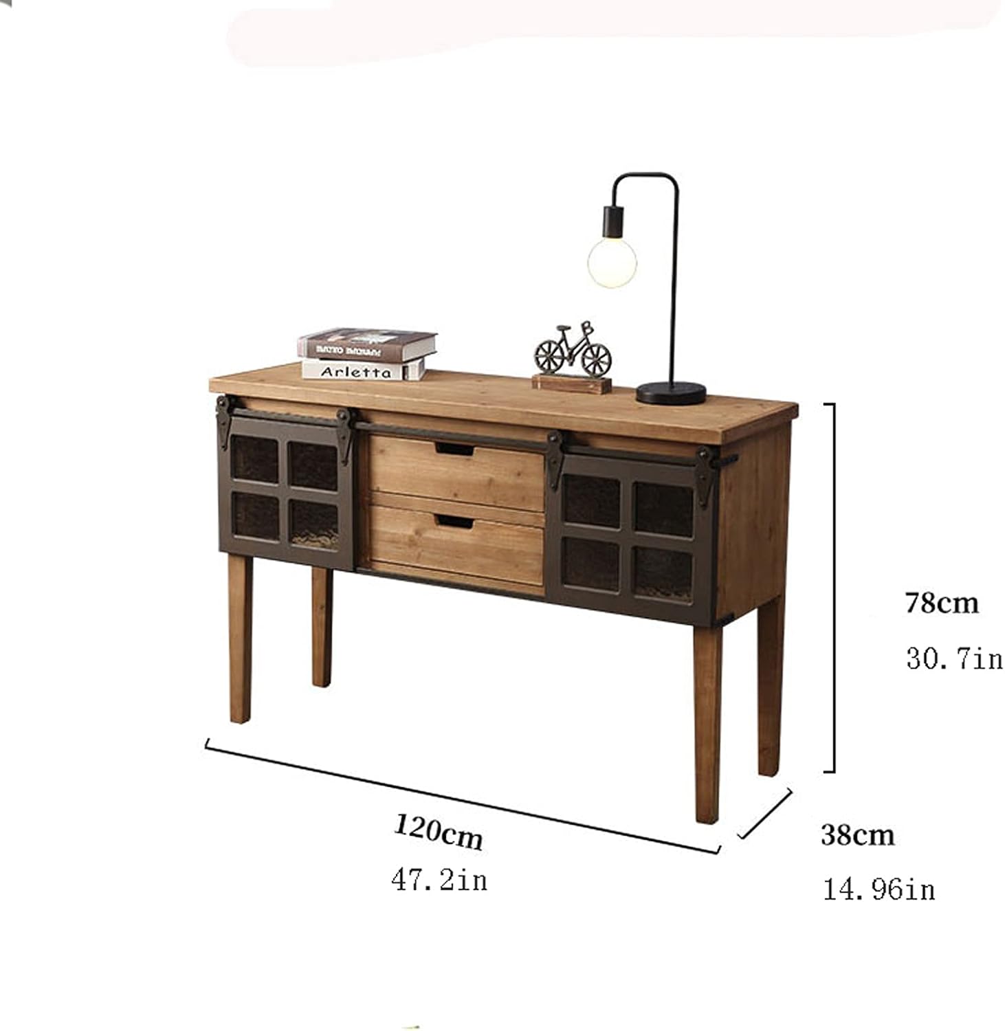 Wine Cabinet Wine Cabinet, Sideboard, Floor Storage Cabinet for Dining Room, Living Room, Kitchen, Industrial Style Freestanding Wine Racks & Cabinets