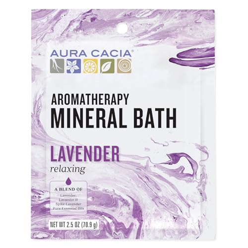 Aura Cacia Aromatherapy Mineral Bath, Relaxing Lavender, 2.5 ounce packet (Pack of 3) - Image 3