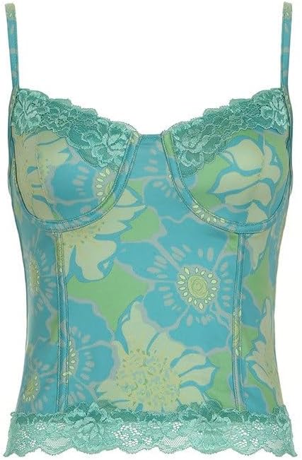 Printed Colorful Suspender Vest for Women Wearing Women's V-Neck Sexy Backless Top Short