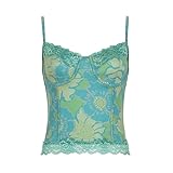 AFPSDLFJDLS Printed Colorful Suspender Vest for Women Wearing Women's V-Neck Sexy Backless Top Short