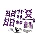 Produktbild Jiaminye Metall-Schwenkarm-Lenkbecher Shock Tower Upgrade-ZubehöRsatz für 144001 1/14 124019 1/12 RC-Autoteile, Lila, 516670A1