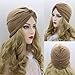 2 Piezas Pañuelos Gorros de Dormir Turbante para Mujer Algodón Elástico Pañuelos...