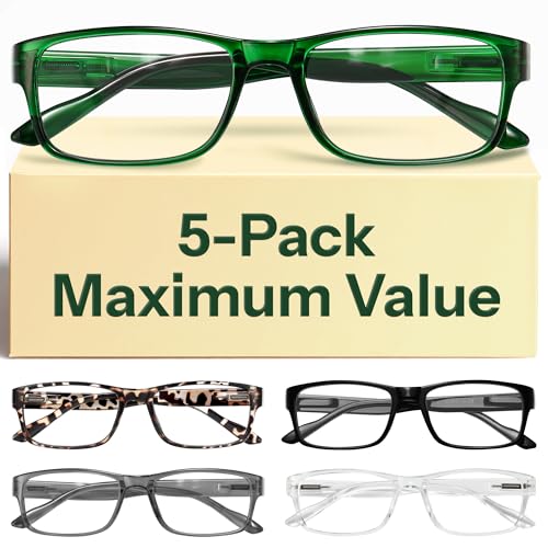 Image of Gaoye 2.75 Professional Reading Glasses for All Day - Computer Readers with Blue Light Protection - Value Pack