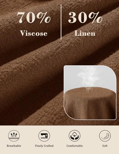 Image of UMIPUBO Womens Linen Pants Flowy Palazzo Wide Leg Pants | Casual Pants,High Waisted Drawstring Trousers,Drawstring Elastic Waist Trousers,Summer Beach Vacation Pants