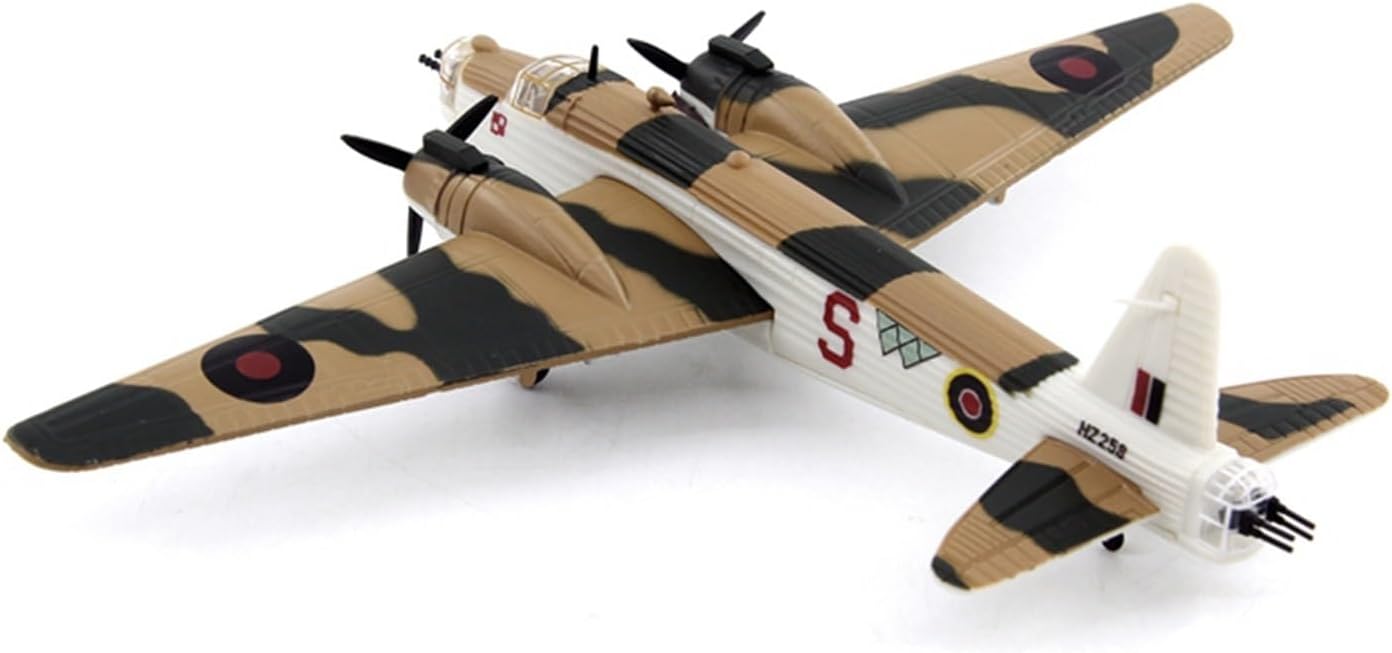 Miniature Scale 1/144 for World War II British Air Force Bombers Finished Military Aircraft Model Replica Airplane Flying Toy Game Kits