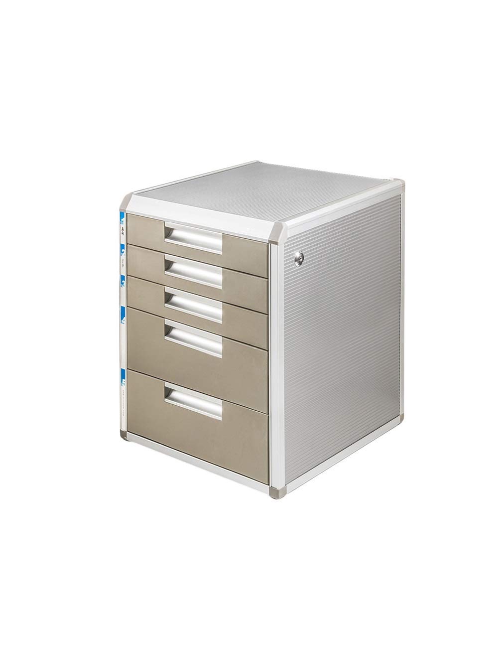 Armadio Di Archiviazione Multifunzione per Ufficio - Innovazione Al 5 ° Piano Design Accattivante Venature Del Legno, File Manager Argento Gestore File Armadietti Armadietto Desktop Manager,un