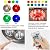 LUXSWAY Umbrella Lights Battery Operated,12 Color Changing Outdoor Patio Umbrella Light for Pole with 80Ft Remote,12 Clear Bulb 48 LEDs,4 Modes,4 Timer Option,Umbrella Hanging Light for Camping,BBQ