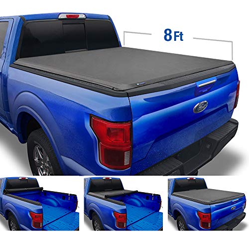 Tyger Auto T1 Soft Roll Up Truck Bed Tonneau Cover for 1999-2016 Ford