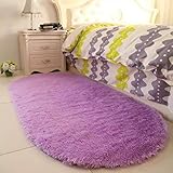 Purple Area Rugs for Girls Room Soft Fluffy Rugs for Kids Bedroom Nursery Decor Mats 2.6'x5.3'