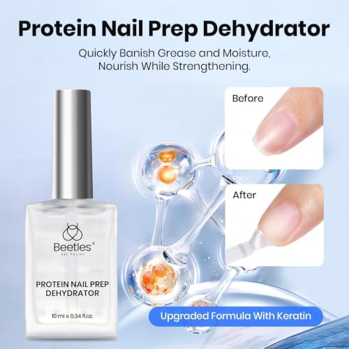 Image of Beetles 3Pcs Gel Nail Glue Nail Dehydrator and Primer, Hema-Free